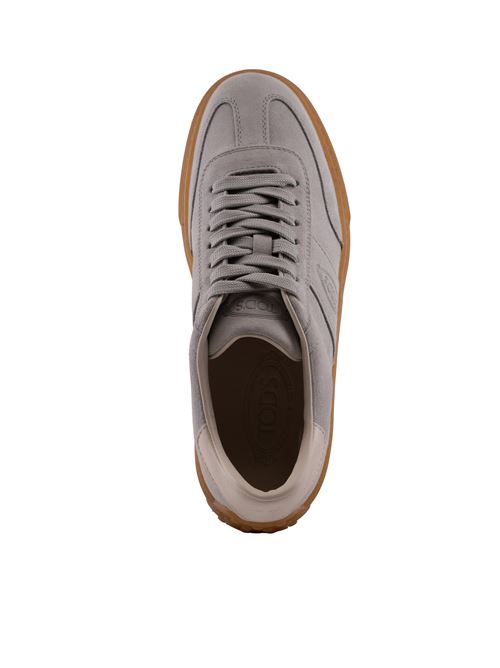 Sneakers in pelle scamosciata grigio TOD'S | XXM03E0GC50 OQ42W23